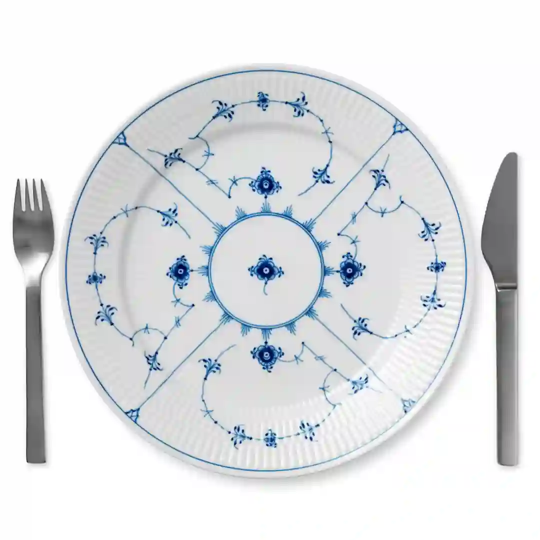 Tallerken Flad Musselmalet