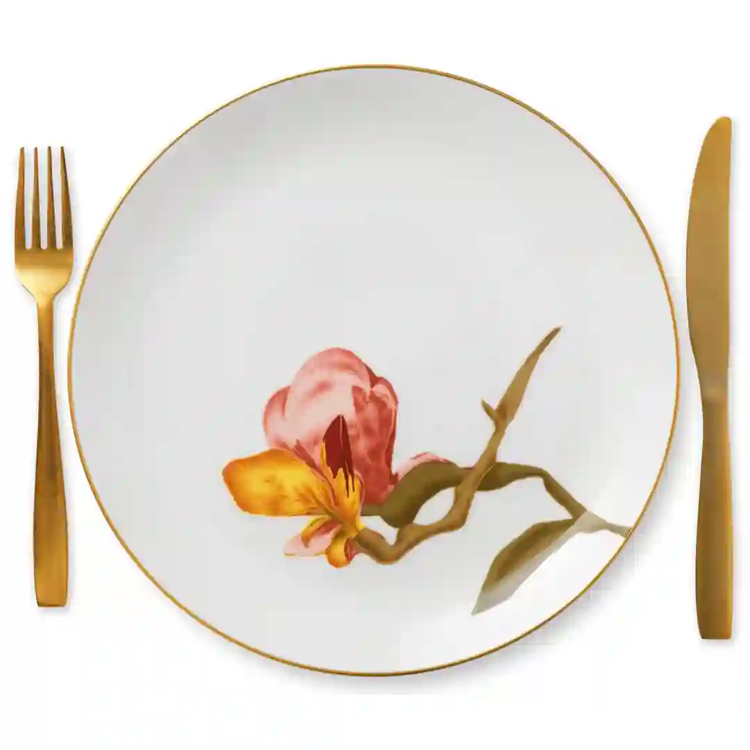 Tallerken Flad Flora