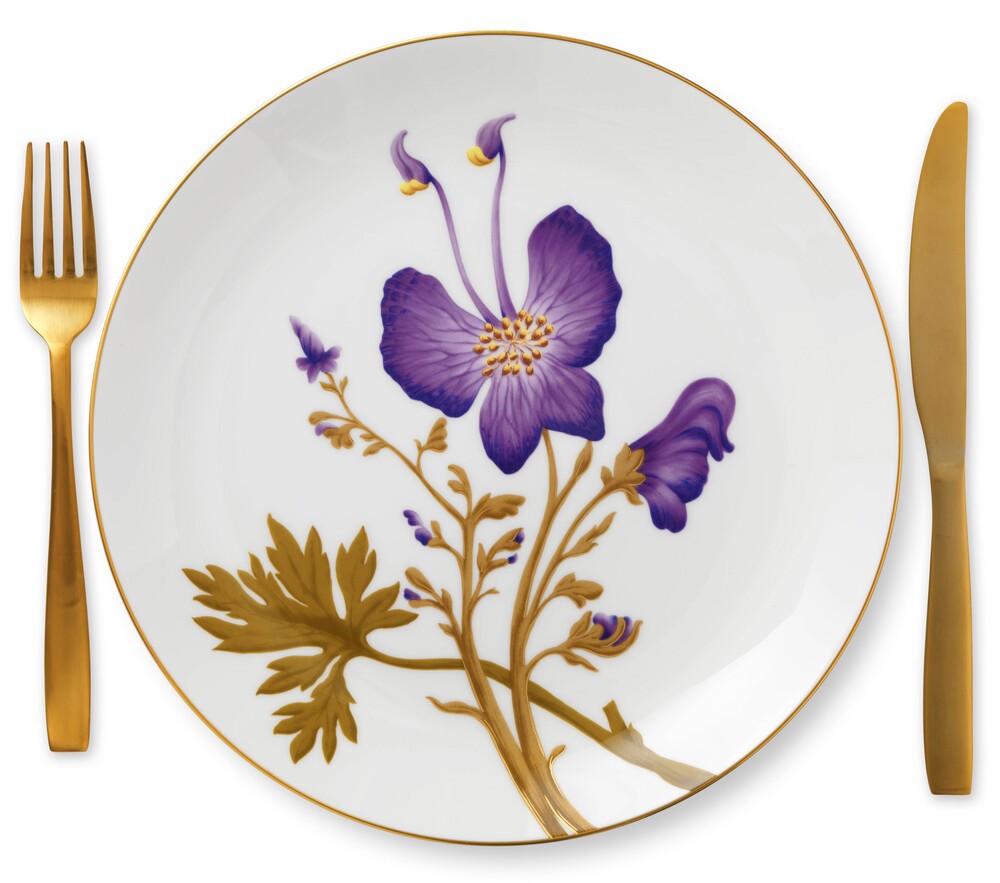 Tallerken Flad Flora