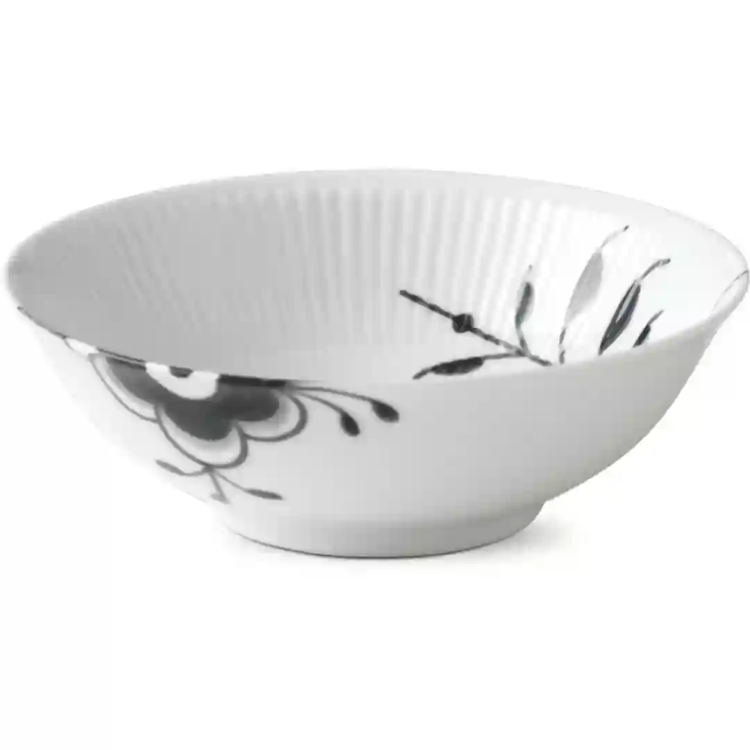 Skål Sort Mega Riflet