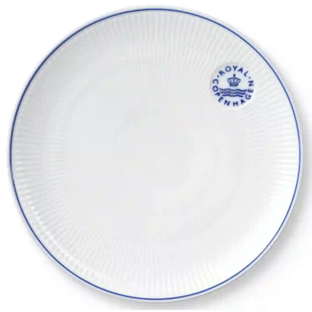 Tallerken Flad Blueline