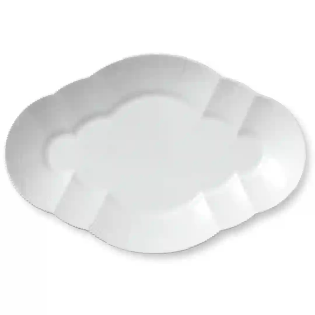 Fad Oval Hvid Elements