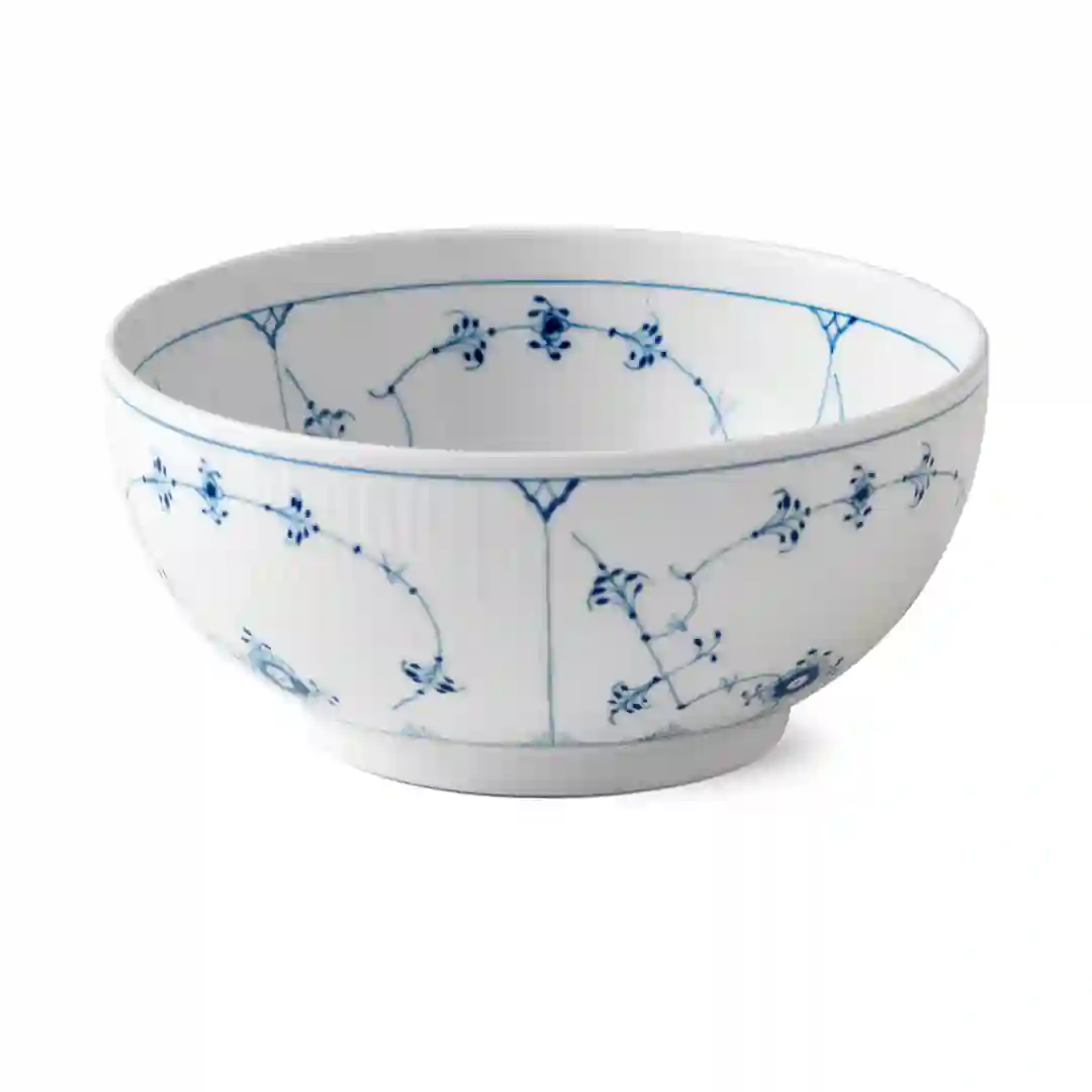 Skål Musselmalet Riflet