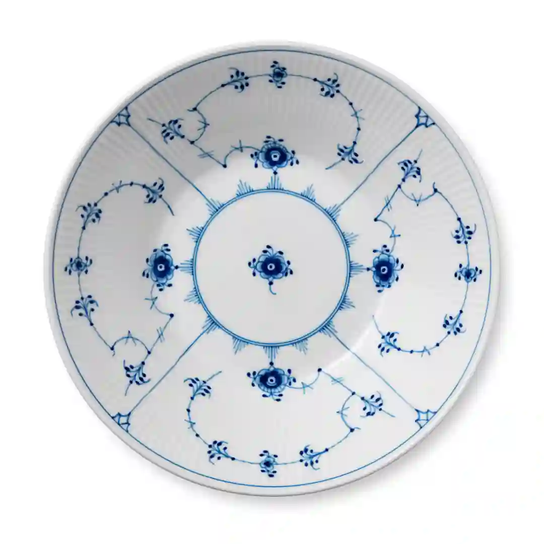 Tallerken Dyb Musselmalet