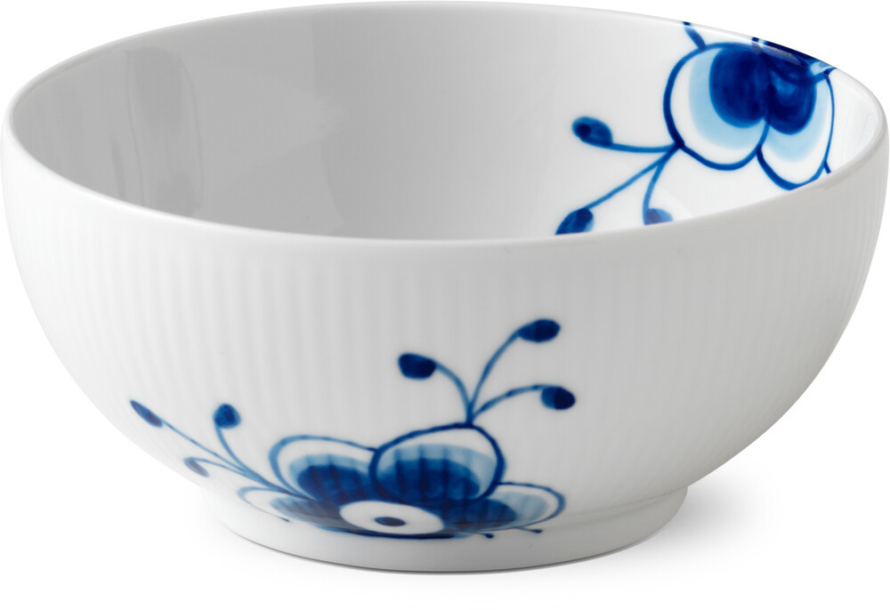 Skål Blå Mega Riflet