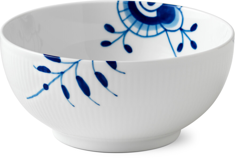 Skål Blå Mega Riflet