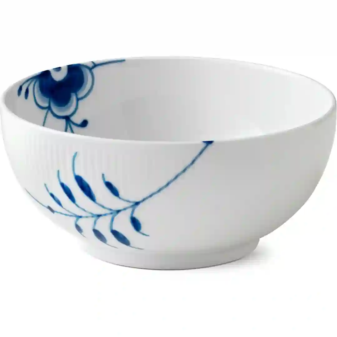 Skål Blå Mega Riflet