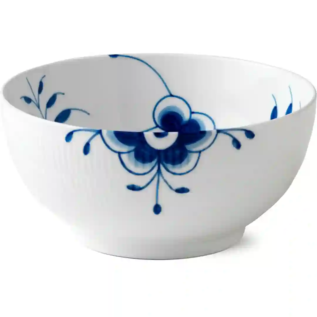 Skål Blå Mega Riflet