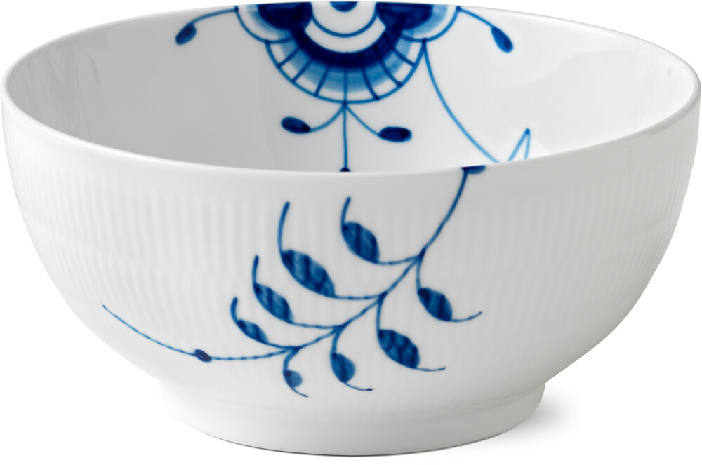 Skål Blå Mega Riflet