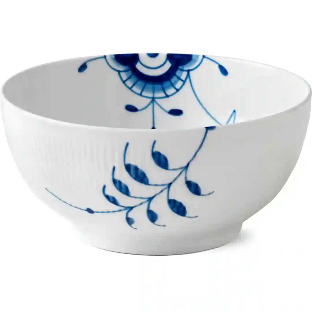 Skål Blå Mega Riflet