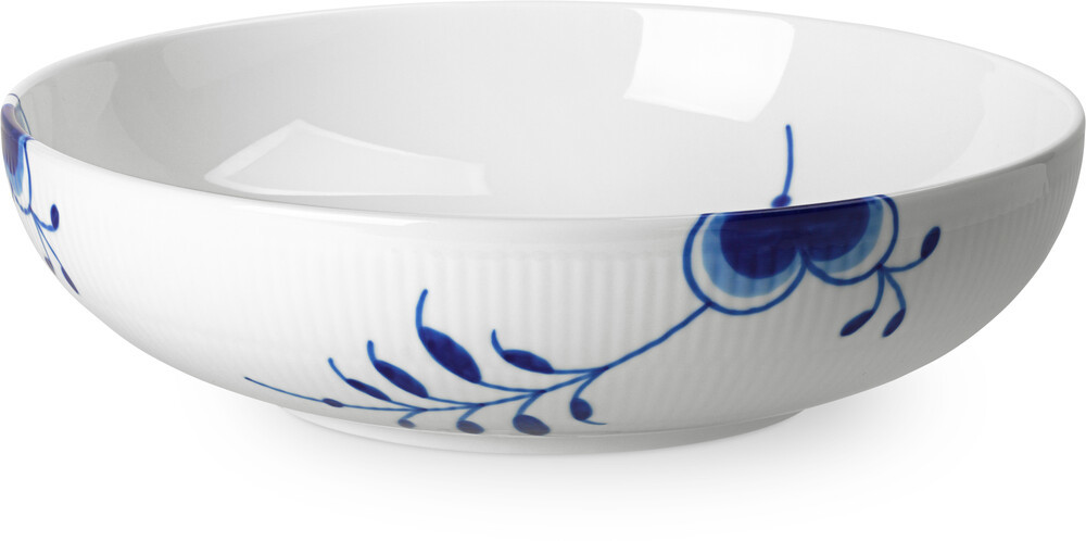 Skål Blå Mega Riflet