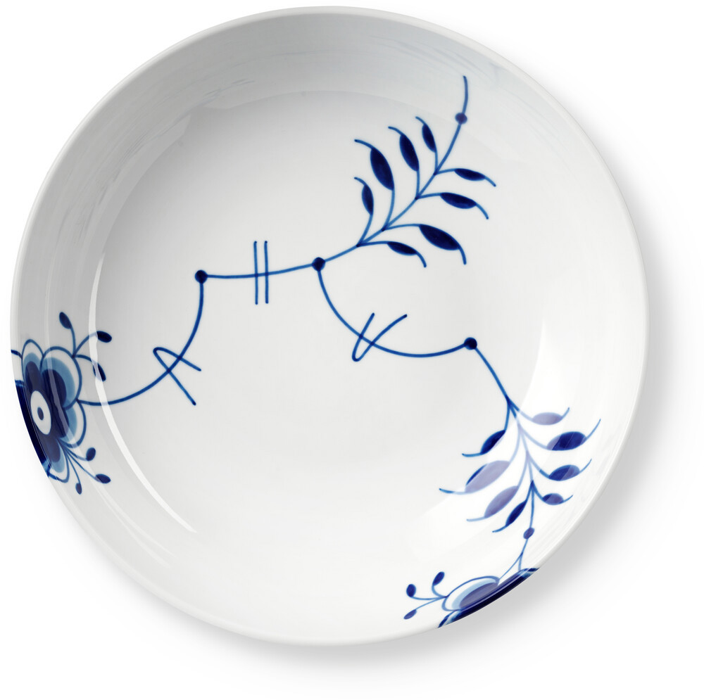 Skål Blå Mega Riflet