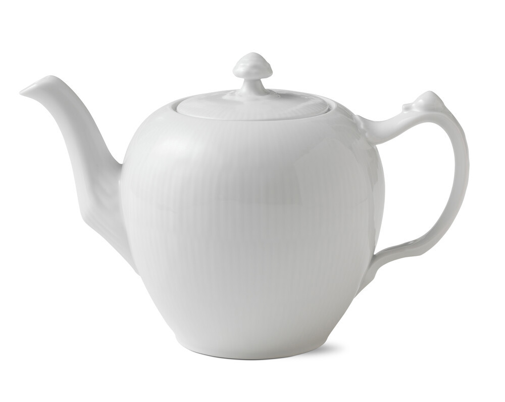 Tekande m/låg Hvid Riflet