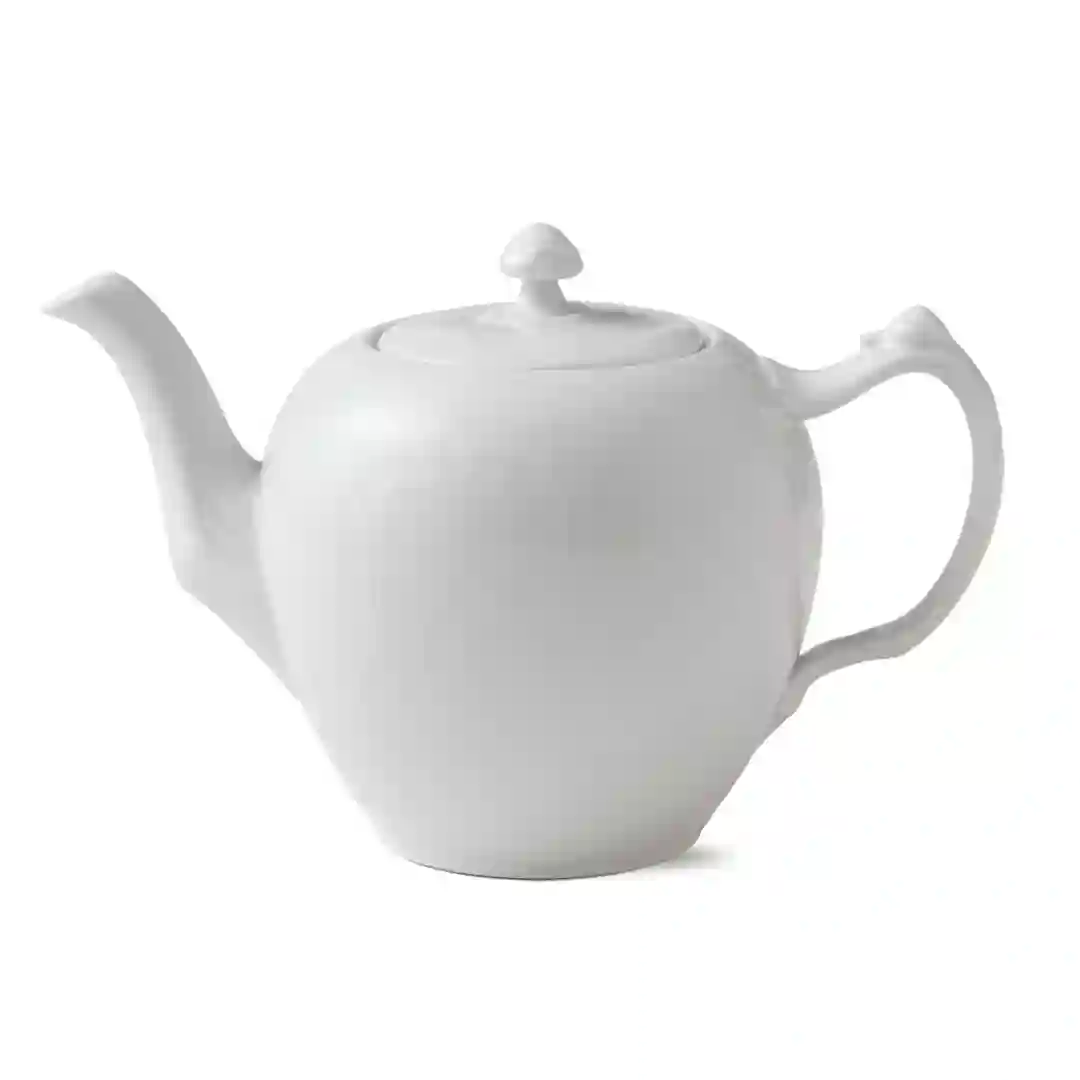 Tekande m/låg Hvid Riflet