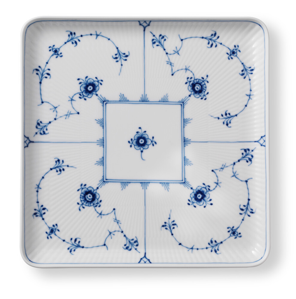 Tallerken Musselmalet Riflet