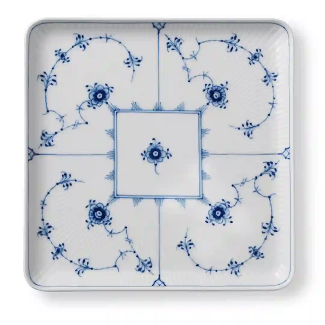 Tallerken Musselmalet Riflet