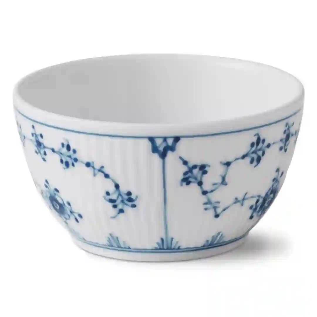 Skål Musselmalet Riflet