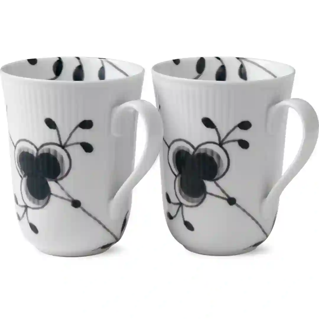 Krus 2-pak Sort Mega Riflet