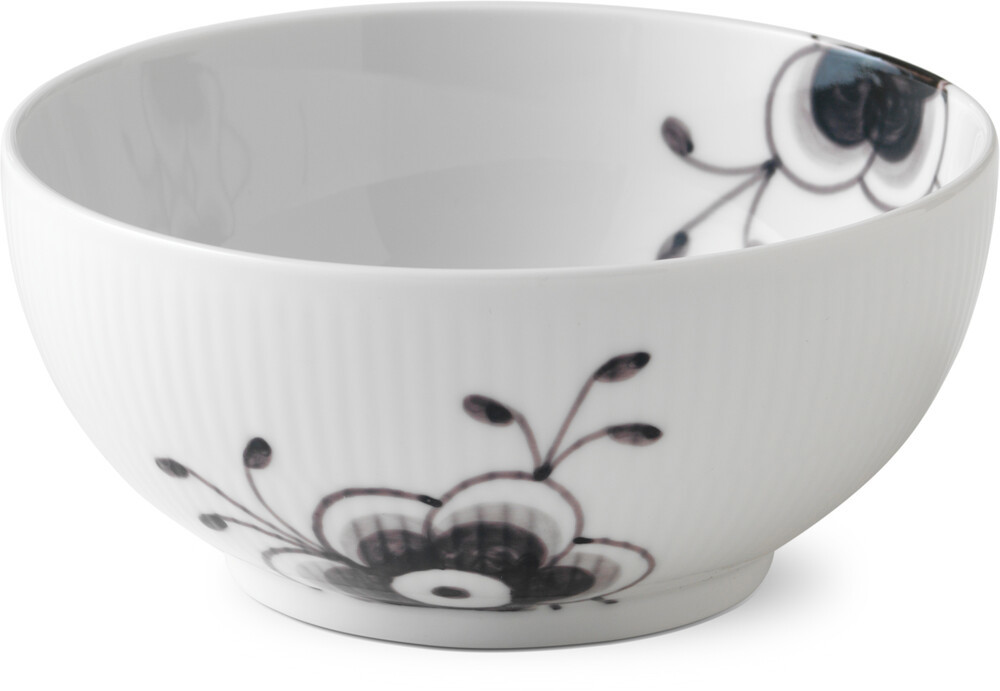 Skål Sort Mega Riflet