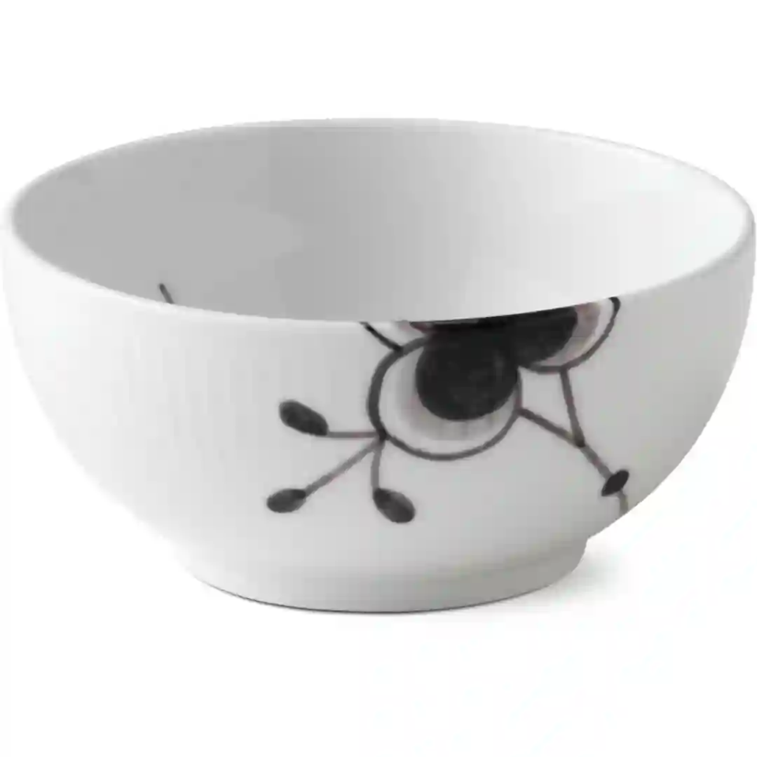 Skål Sort Mega Riflet