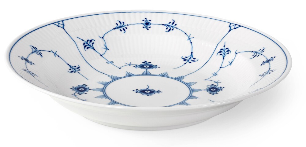 Tallerken Musselmalet Riflet