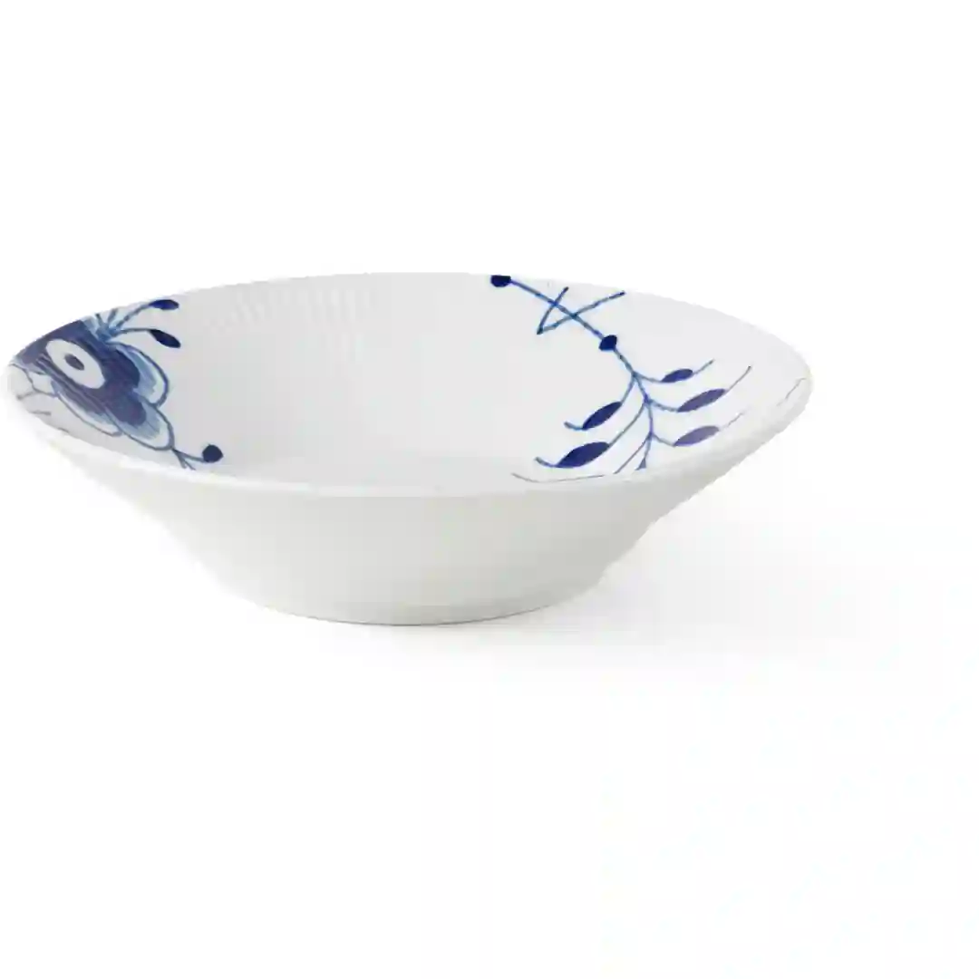 Tallerken Dyb Blå Mega Riflet