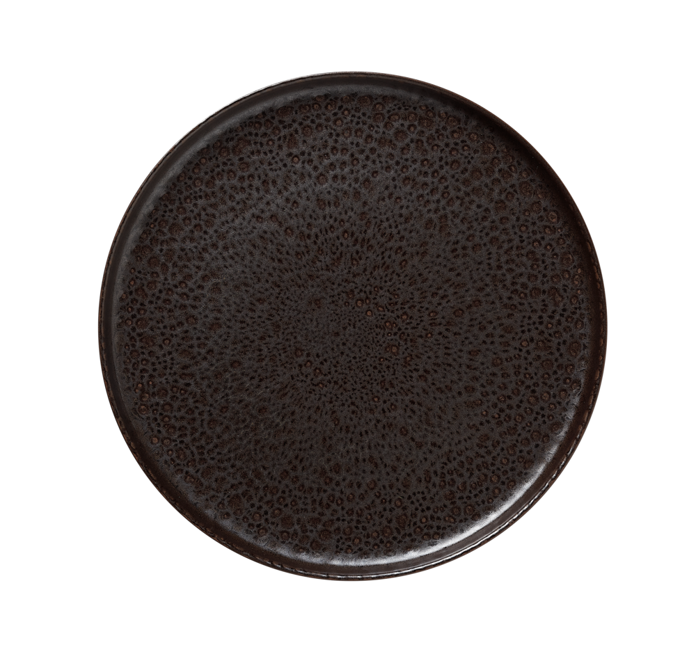 Tallerken Metallic Brown