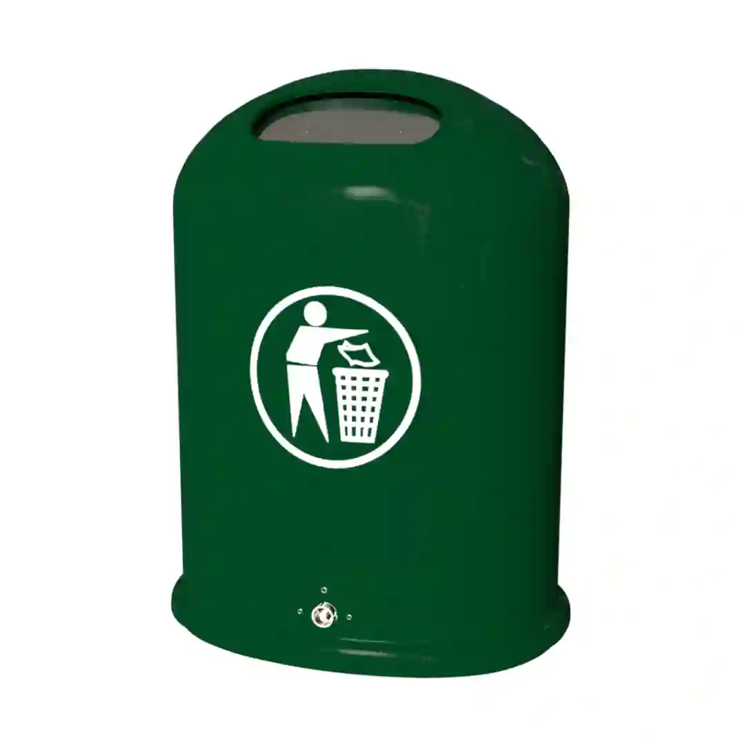 Affaldsbeholder m/fjederklap