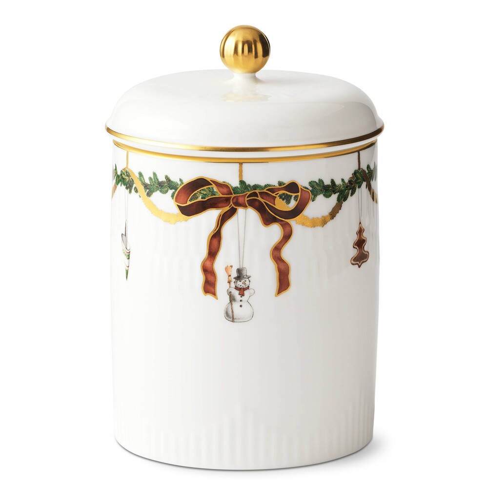 Skål m/låg Stjerne Riflet Jul