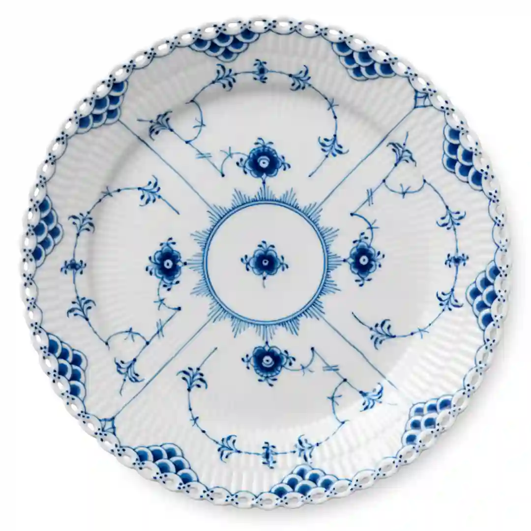 Tallerken Flad Musselmalet