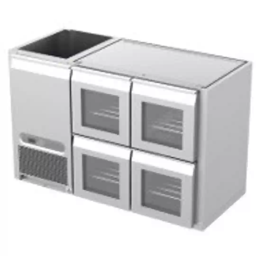 Køledisk 4 skuffer Bar