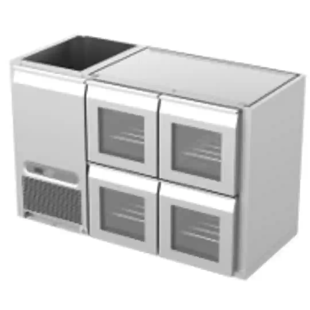 Køledisk 4 skuffer Bar