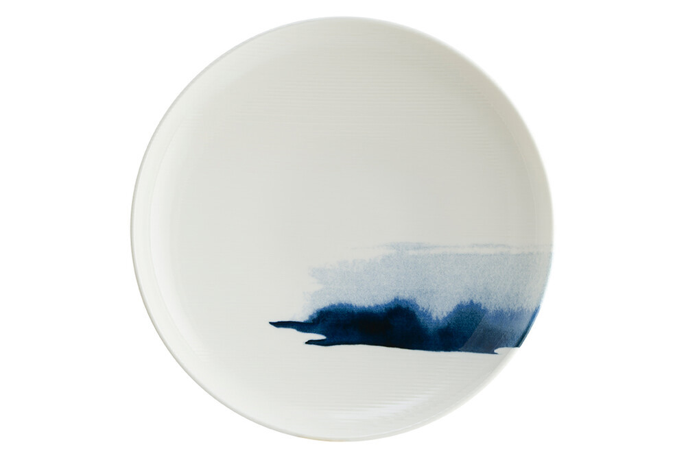 Tallerken Blue Wave