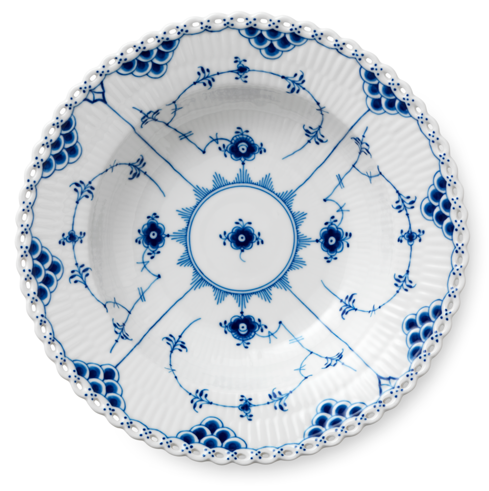 Tallerken Flad Musselmalet