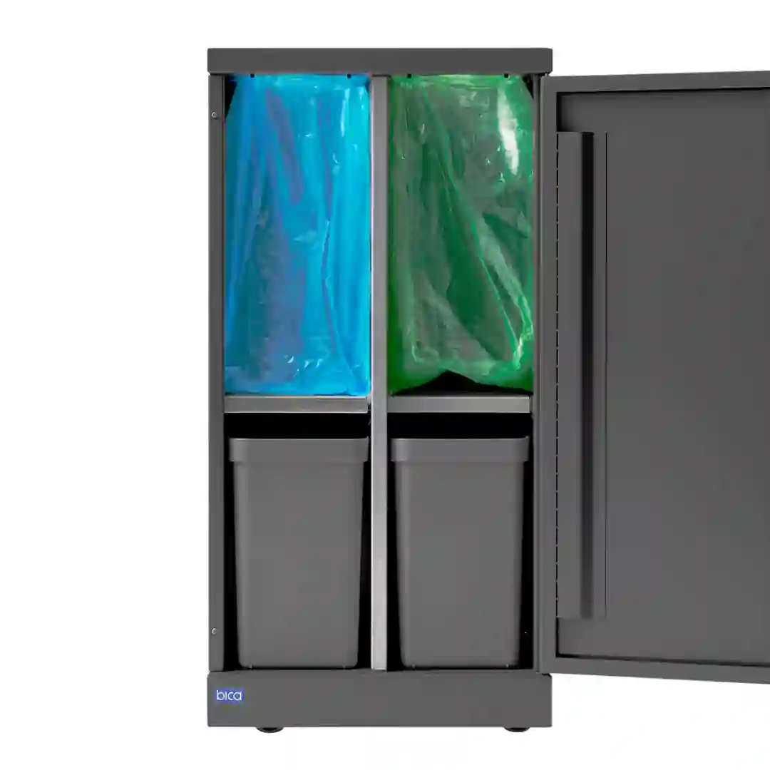 Affaldsbeholder 2x45 L