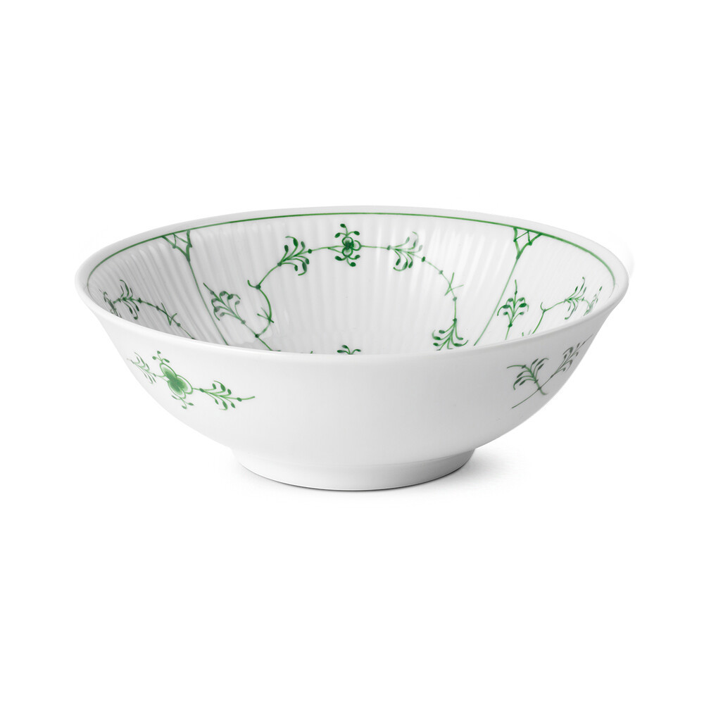 Skål Musselmalet Riflet