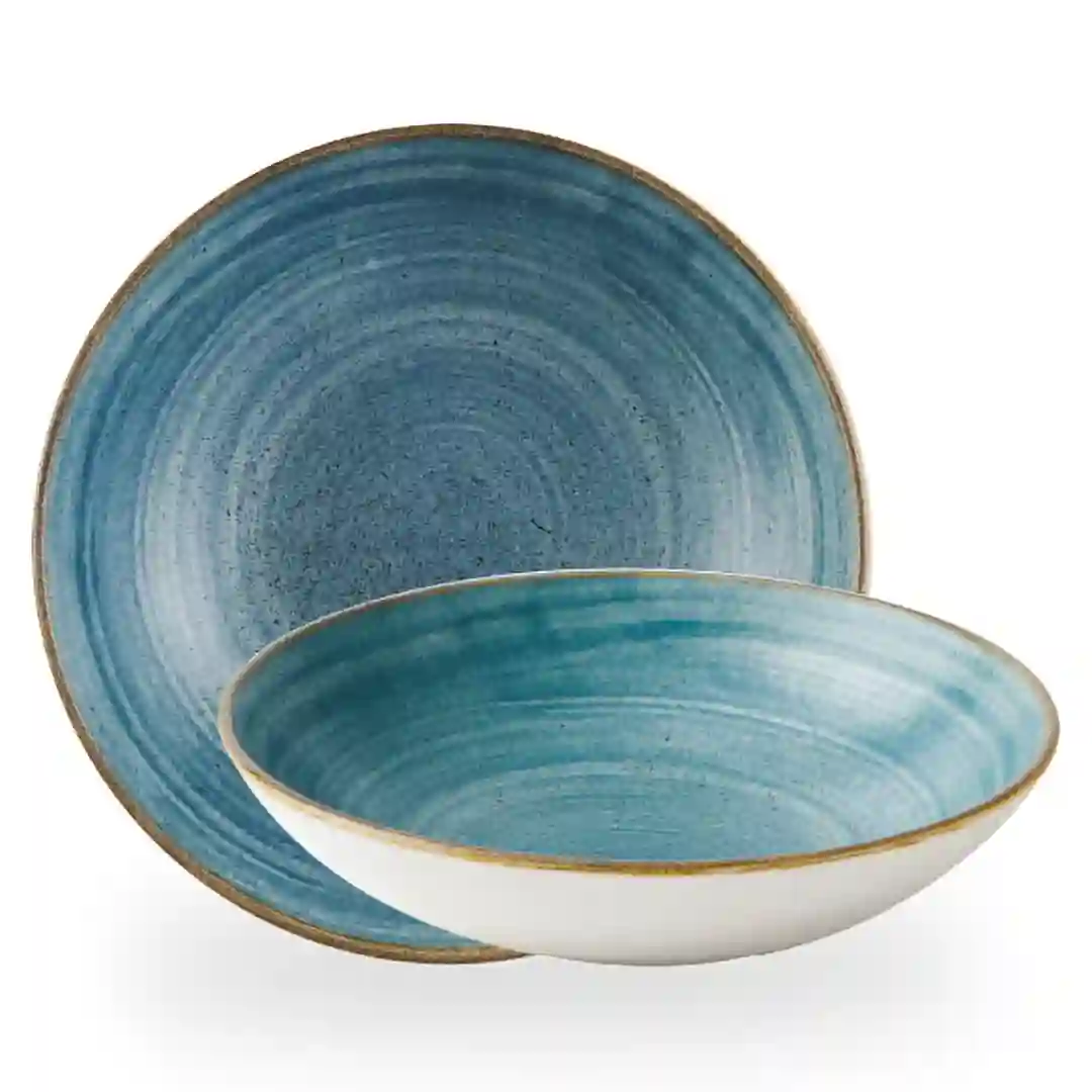 Tallerken Dyb Stonecast Raw