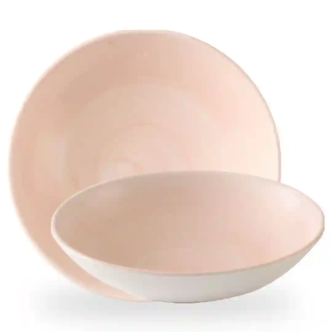 Tallerken Dyb Stonecast Canvas