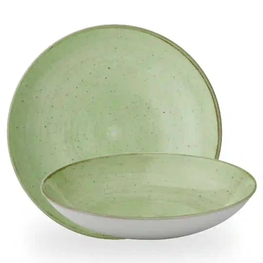 Tallerken Dyb Stonecast