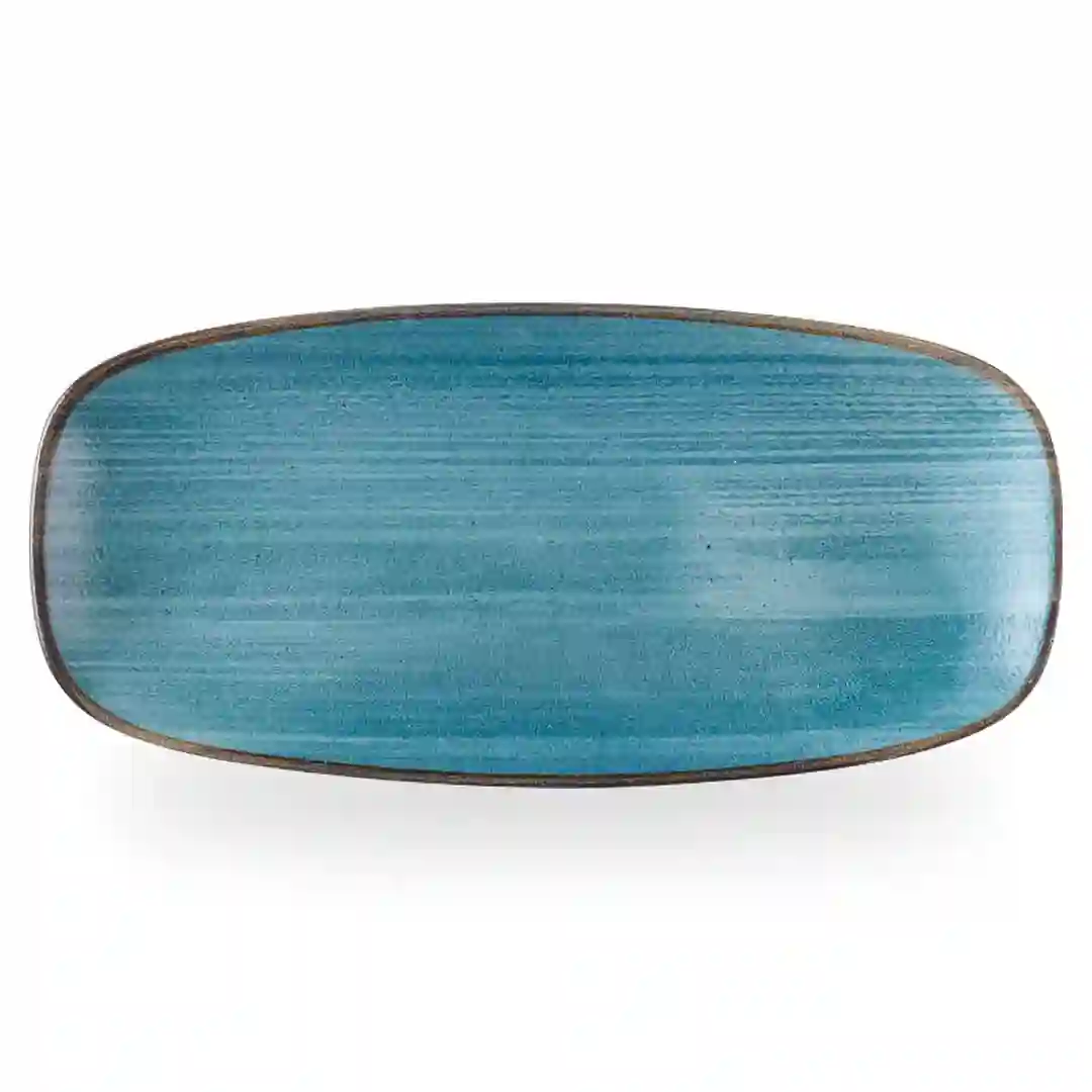 Tallerken Aflang Stonecast Raw