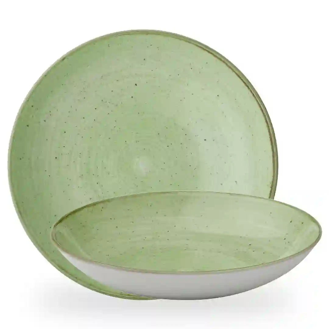 Tallerken Dyb Stonecast