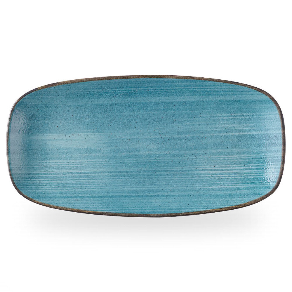 Tallerken Aflang Stonecast Raw