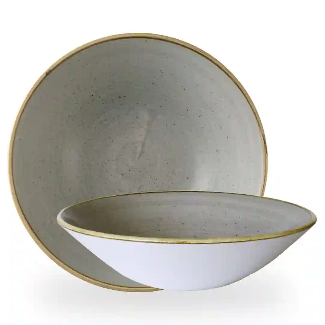 Tallerken Dyb Stonecast