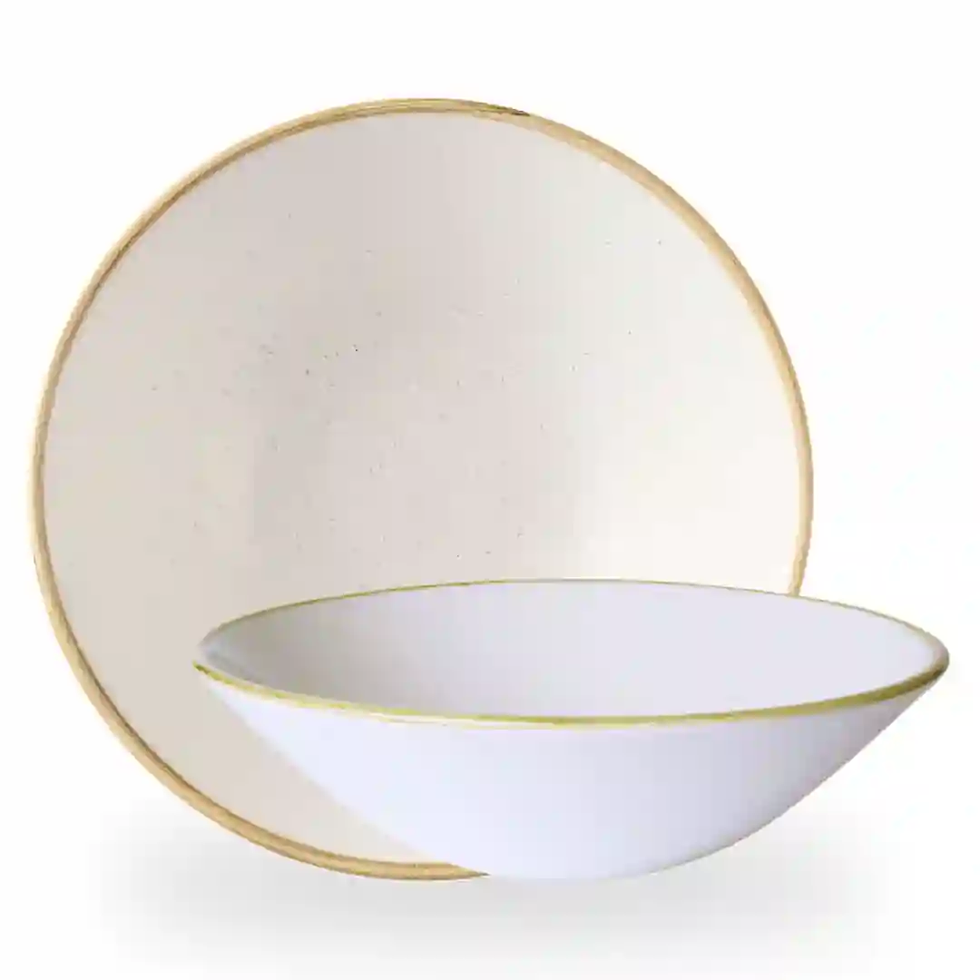 Tallerken Dyb Stonecast