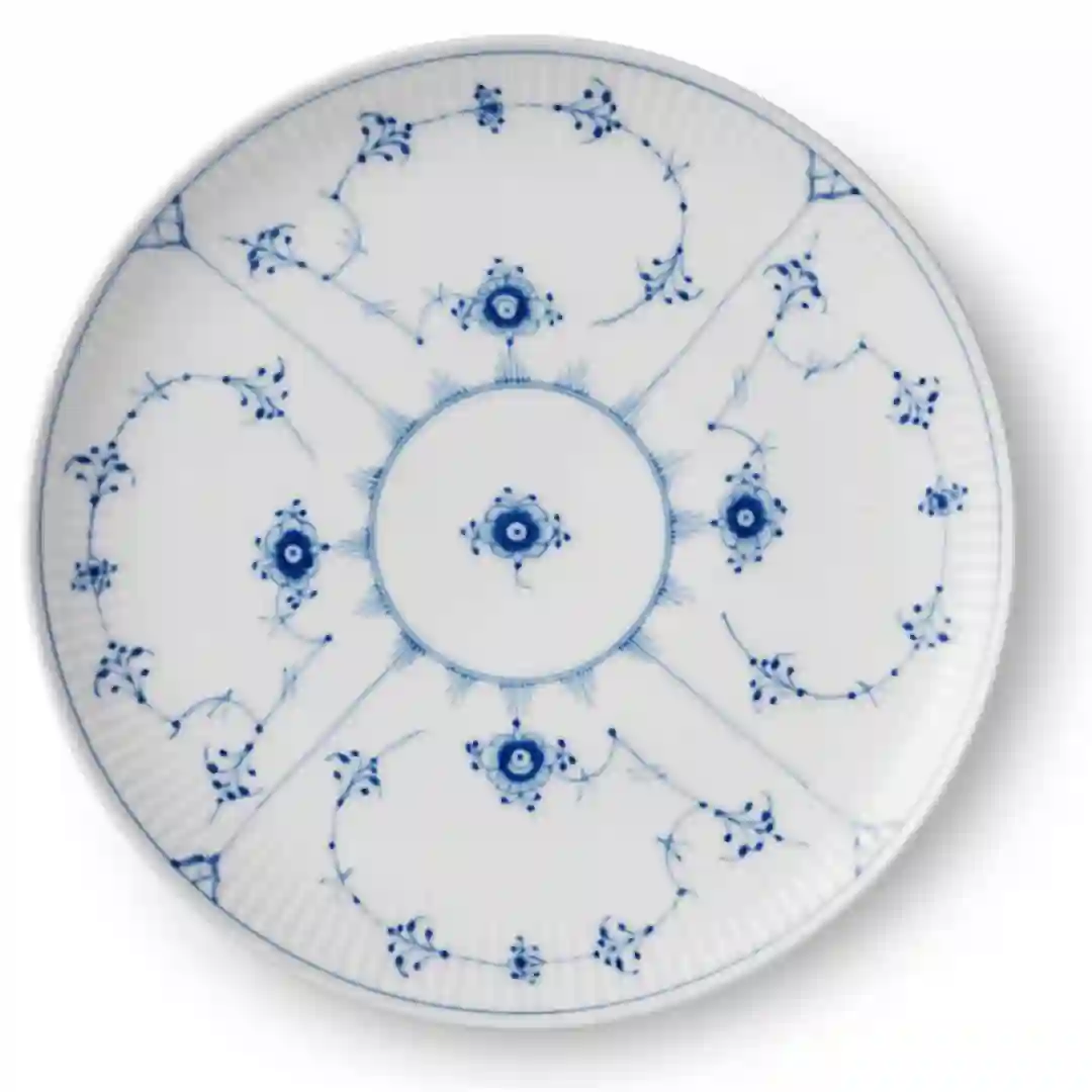 Tallerken Musselmalet Riflet