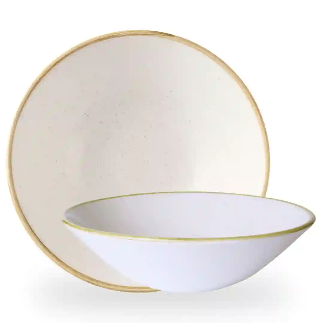 Tallerken Dyb Stonecast