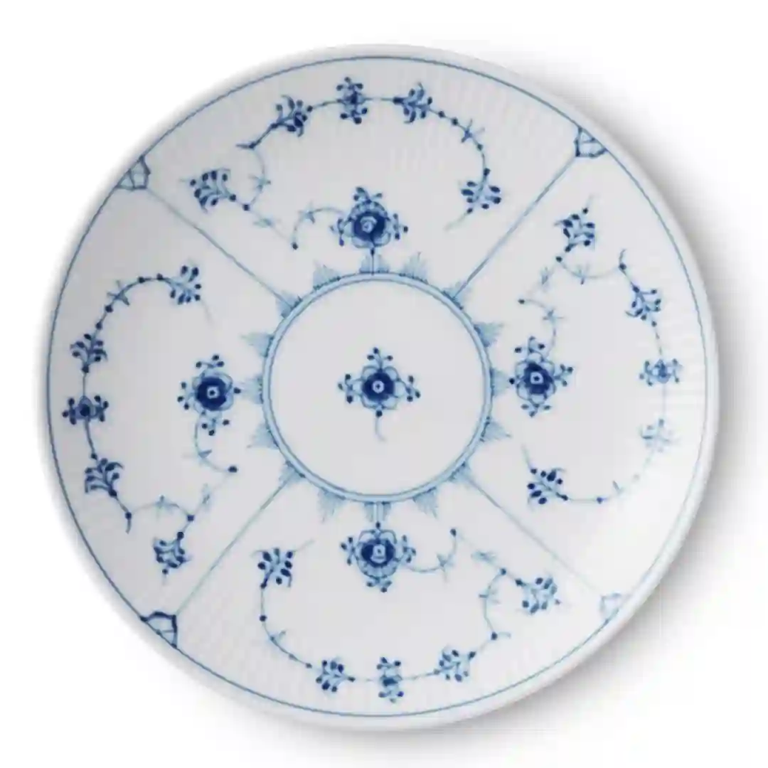 Tallerken Musselmalet Riflet