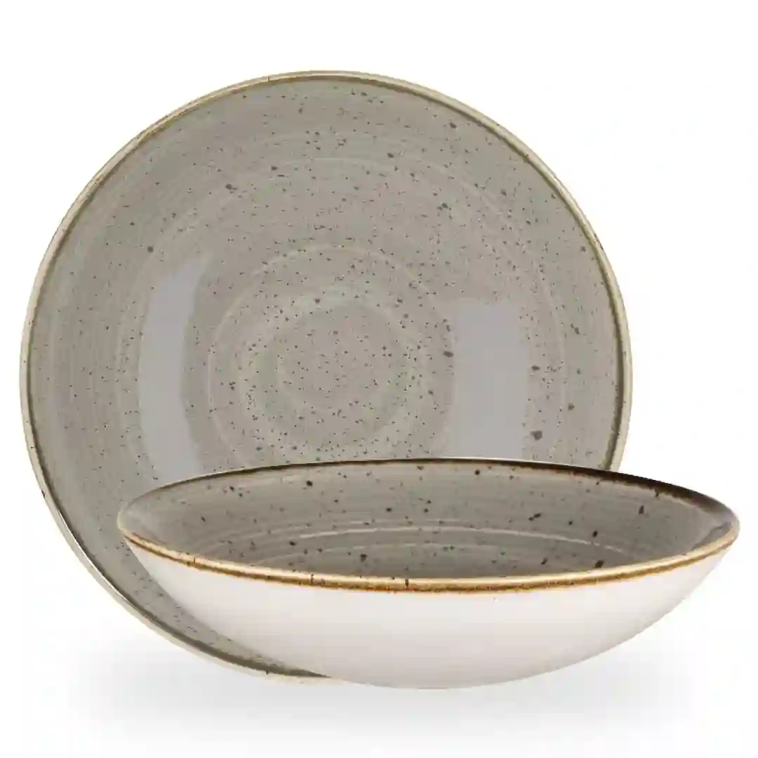 Tallerken Dyb Stonecast