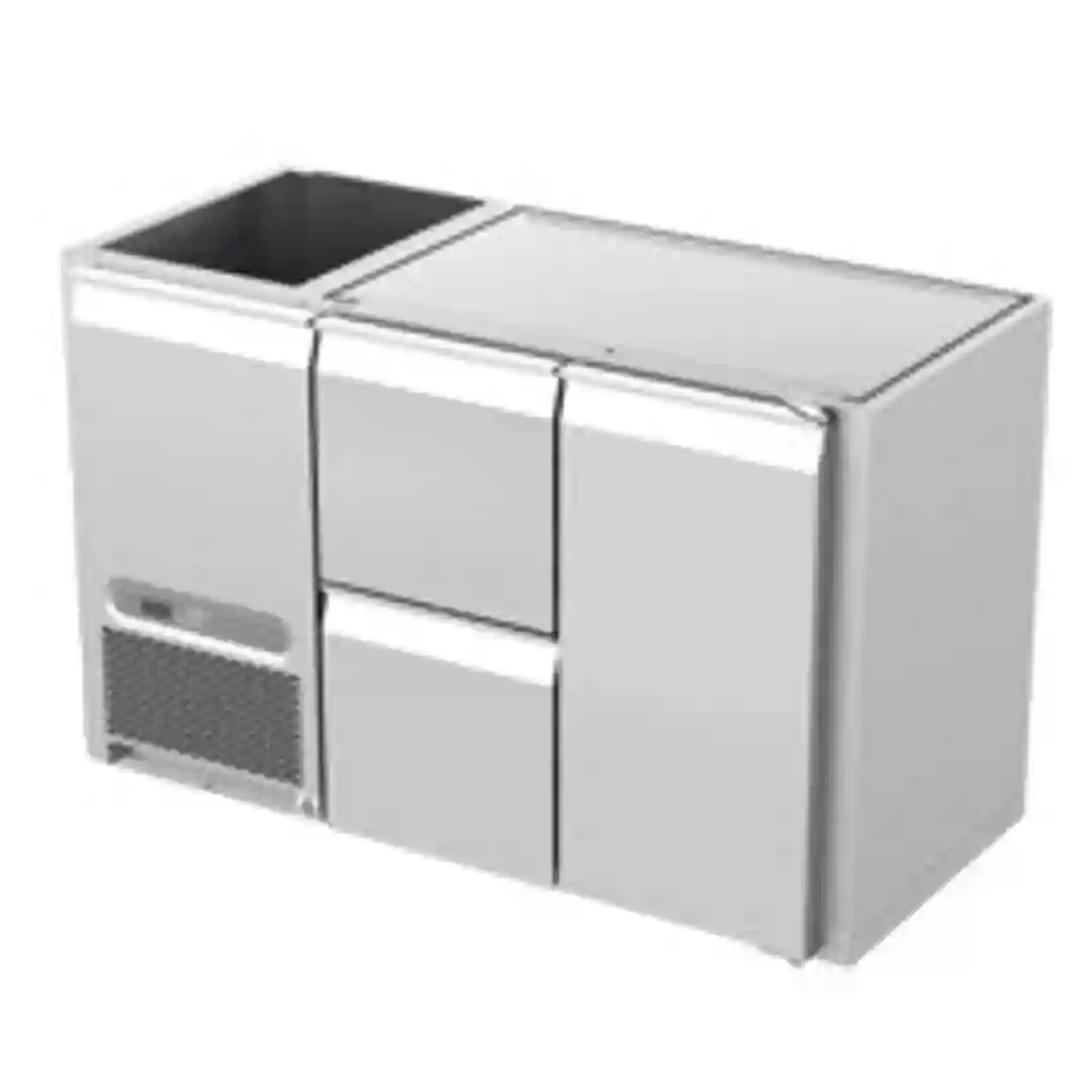 Køledisk 1 dør, 2 skuffer Bar