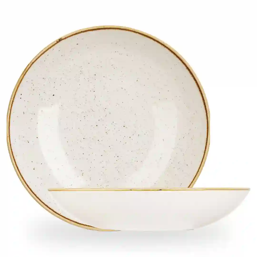 Tallerken Dyb Stonecast